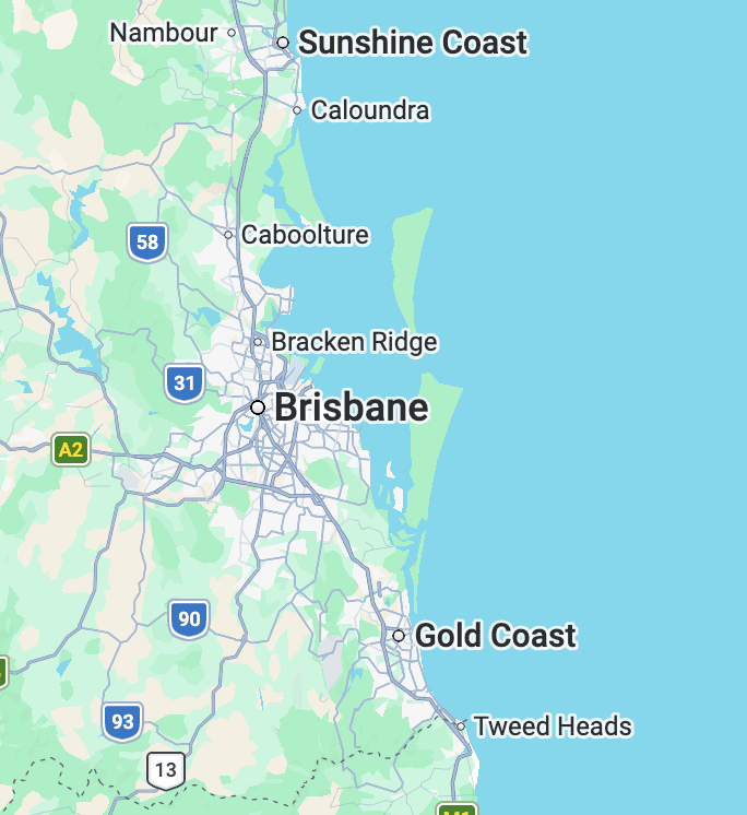 Universe Granny Flats service area — Brisbane, Gold Coast and Sunshine Coast
