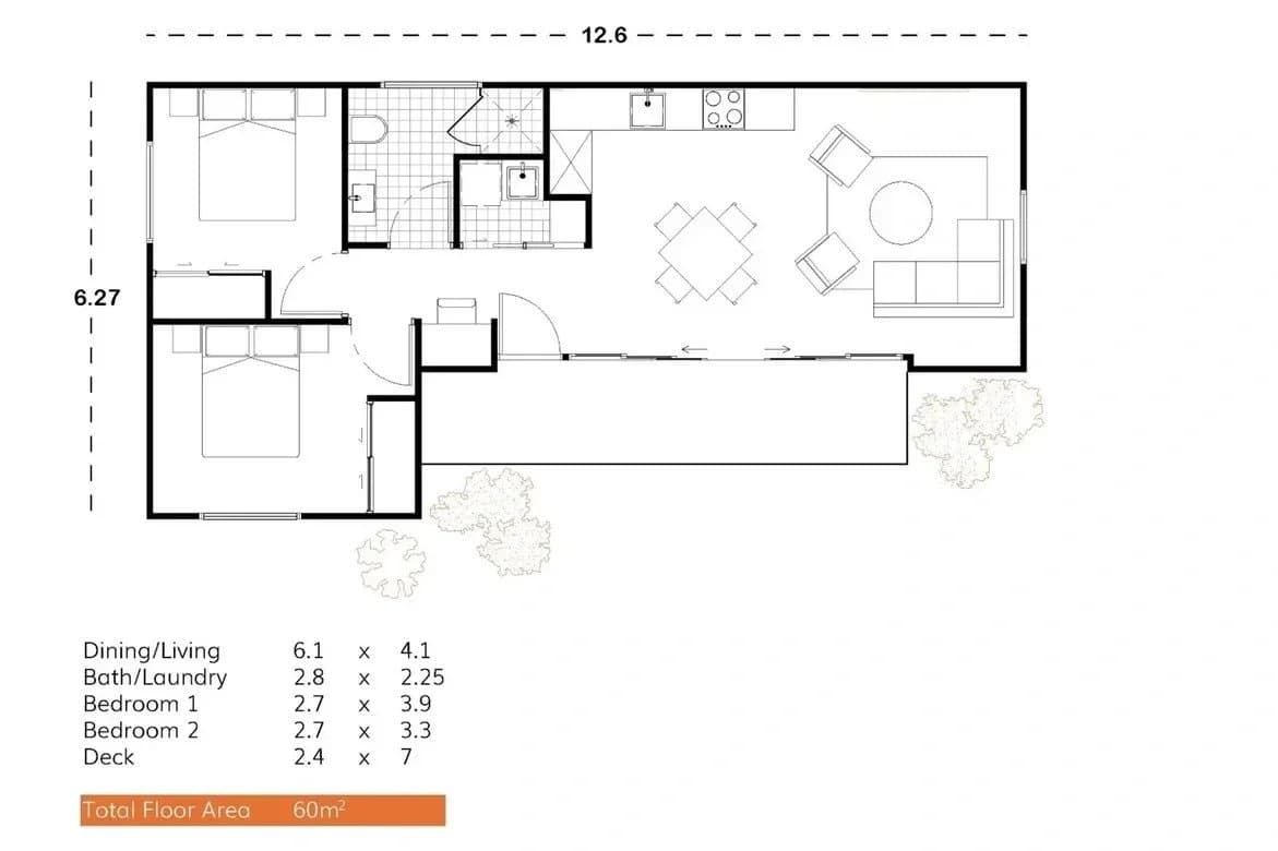 Amber 60 floor plan