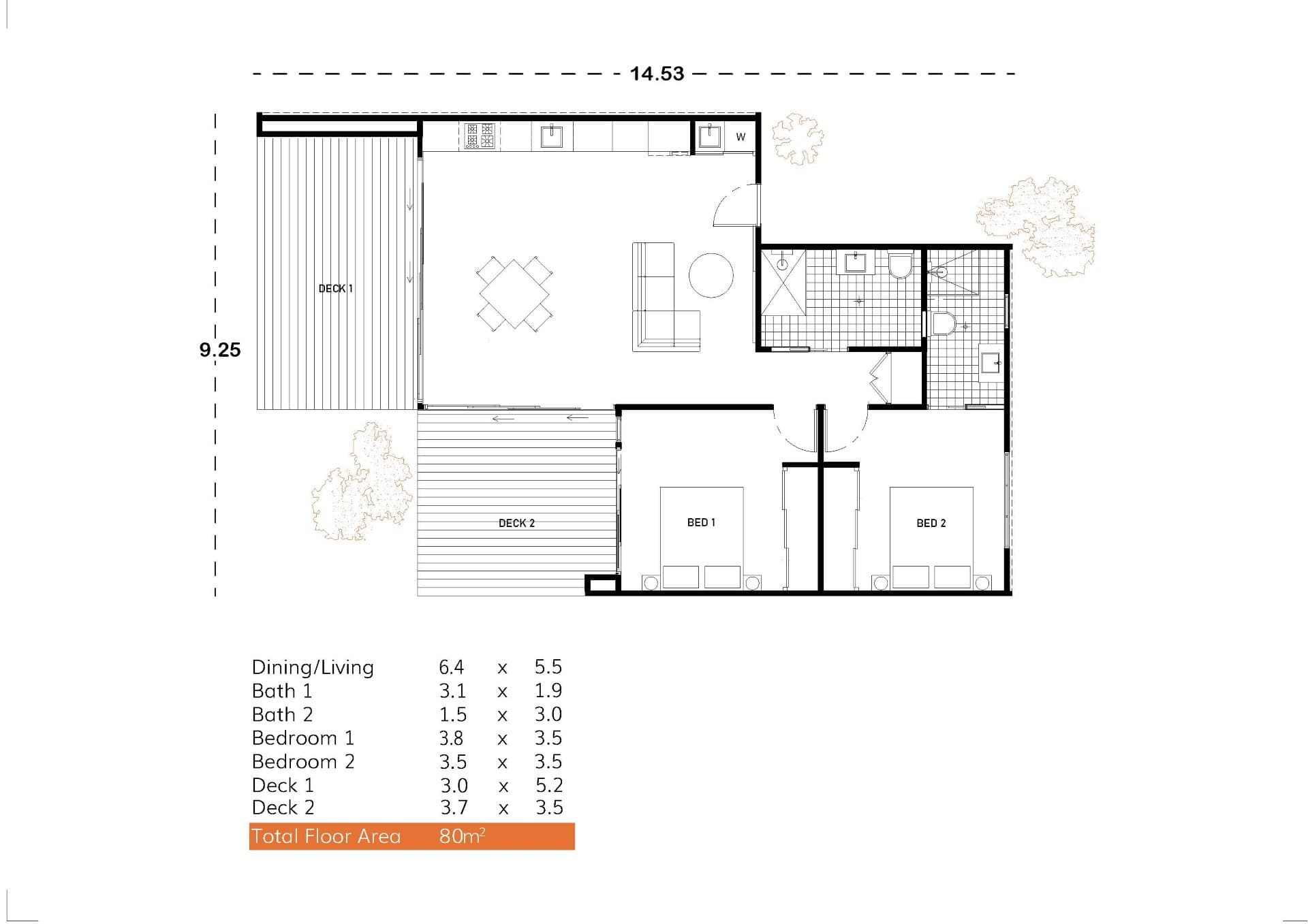 Onyx 80 floor plan