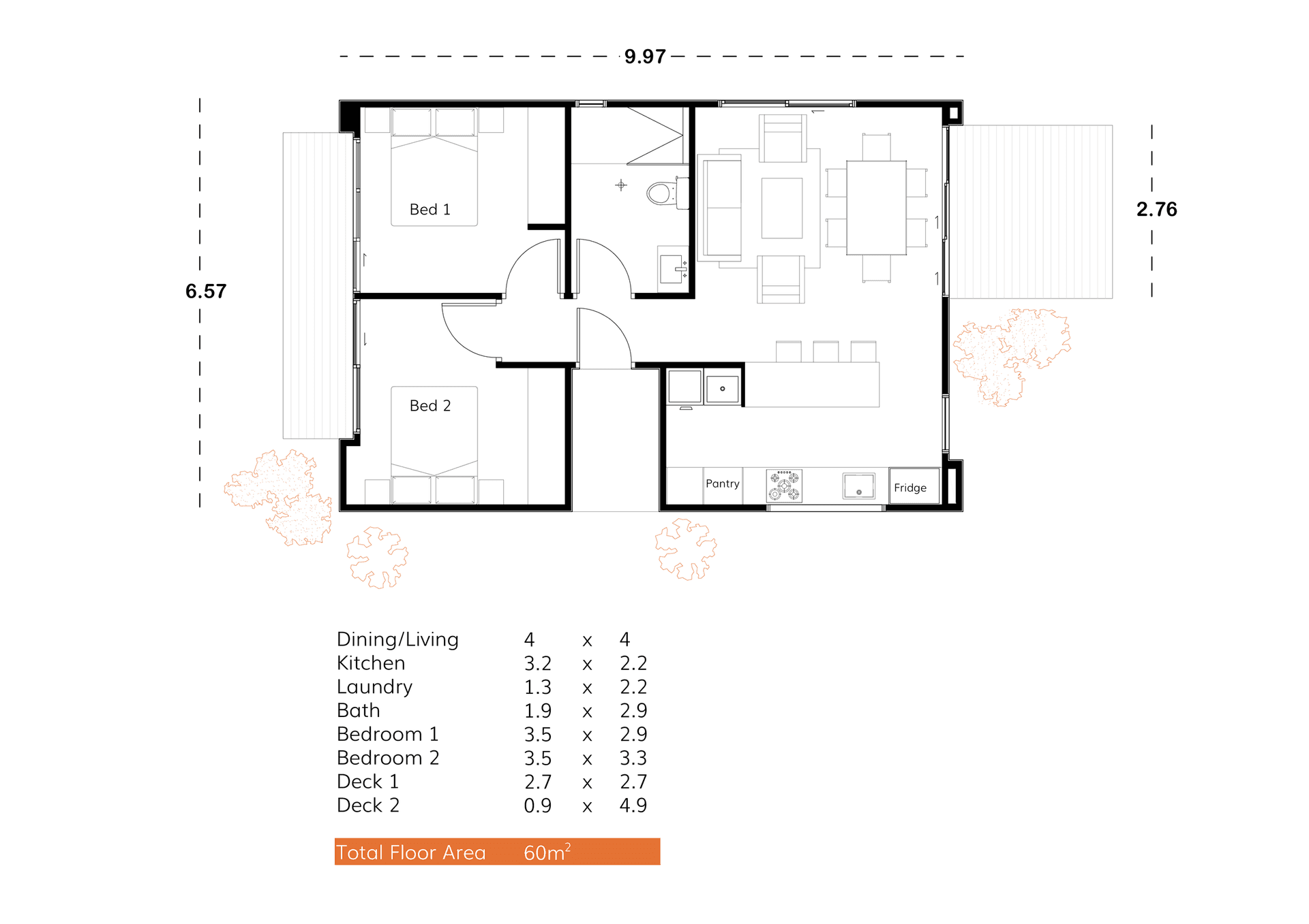 Valencia 60 floor plan